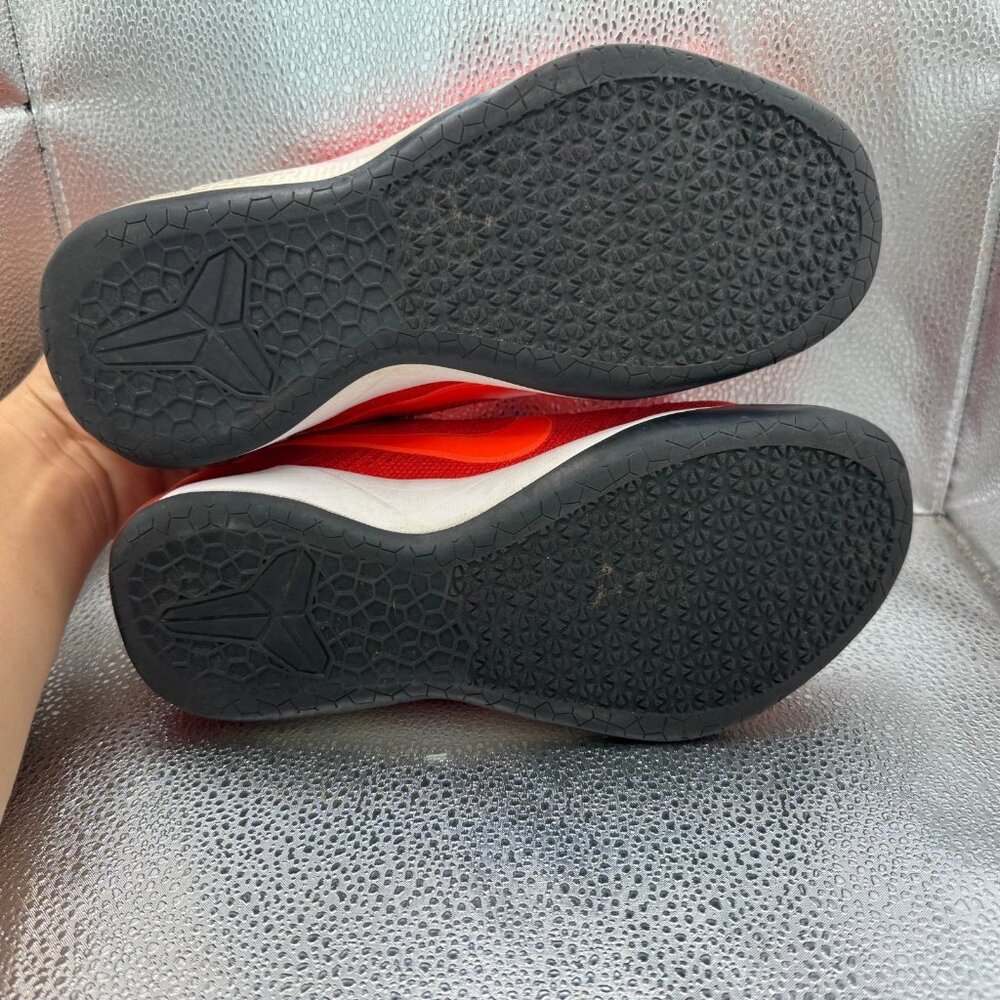 Size 7 Nike Mens Kobe AD University Red Black Logo Basketball Shoes 852425-608 - Picture 11 of 12
